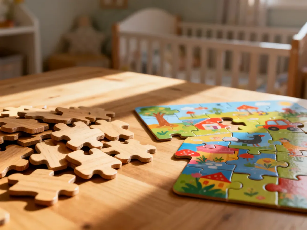 Puzzle drewniane czy tekturowe dla małego dziecka – co wybrać?